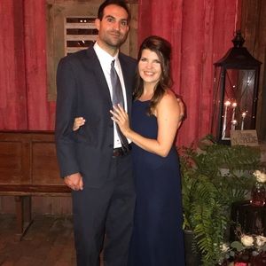 Navy blue bridesmaid dress